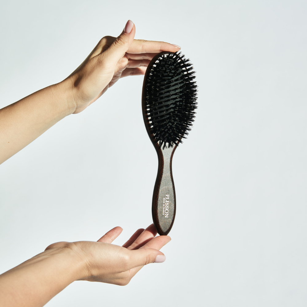Large Pneumatic Hair Brush - Pure Boar Bristles