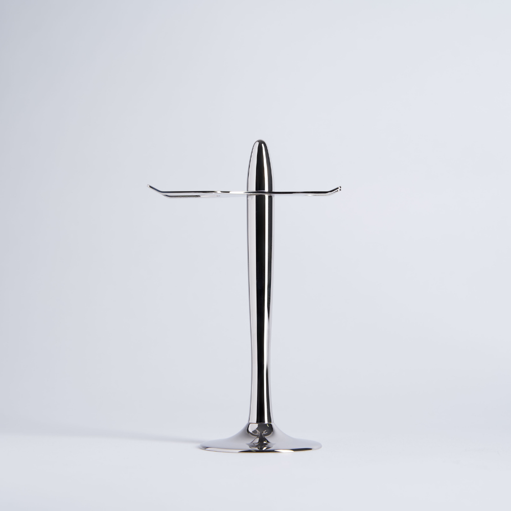 Juego de 3 piezas lacado en blanco Retro Fusion con acabado cromado