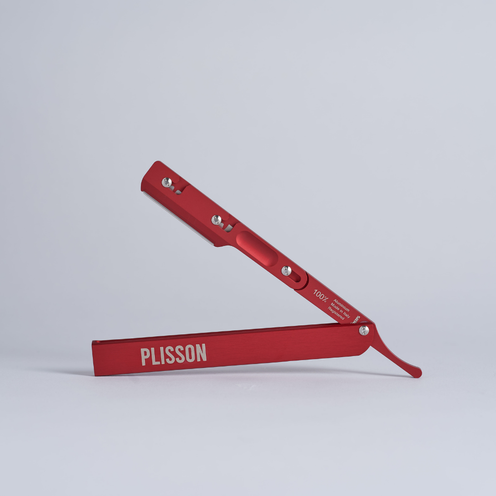 Navaja de hoja intercambiable de aluminio - Rojo