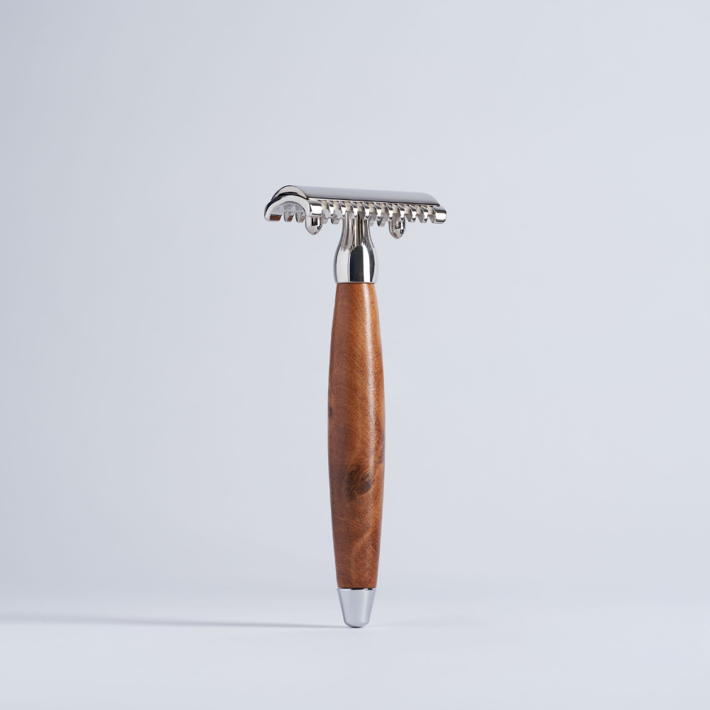 maquinilla de afeitar Joris de madera de thuya