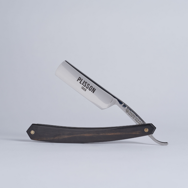 Original Ebony Straight Razor - French traditional | Plisson 1808