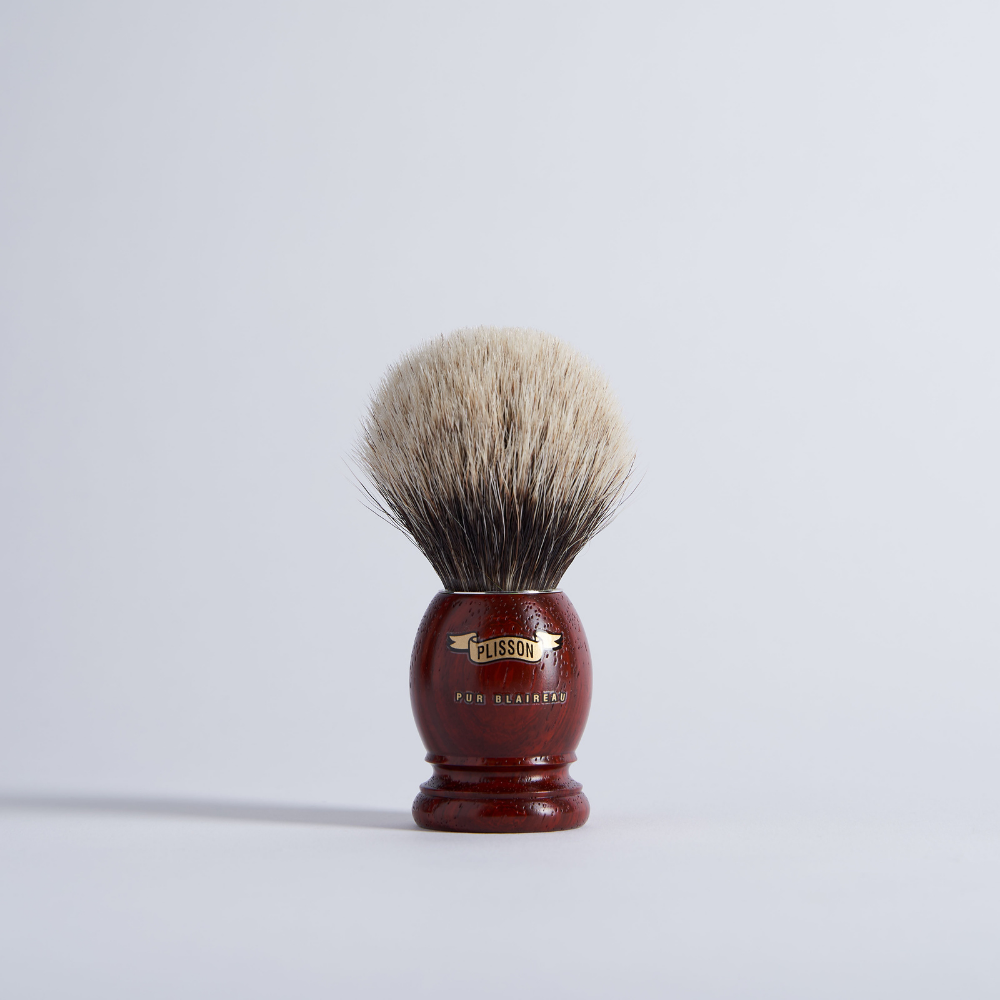 Brocha de afeitar Original madera de padouk Gris Europeo