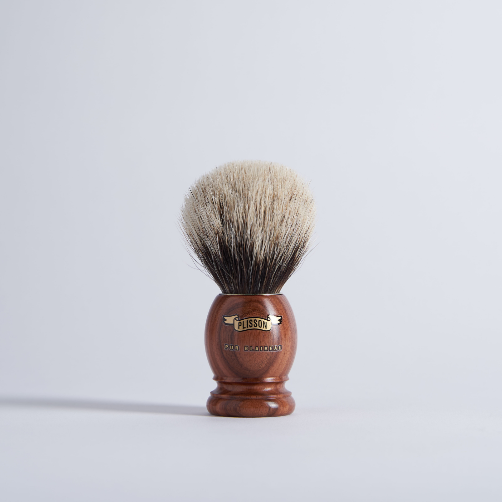 Brocha de afeitar Original madera de Palisandro Santos Gris Europeo