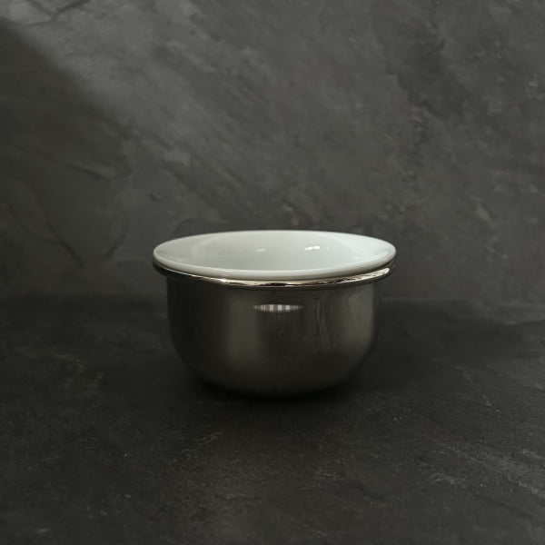Bol de afeitar Casi Perfecto de porcelana de Limoges y acabado paladio