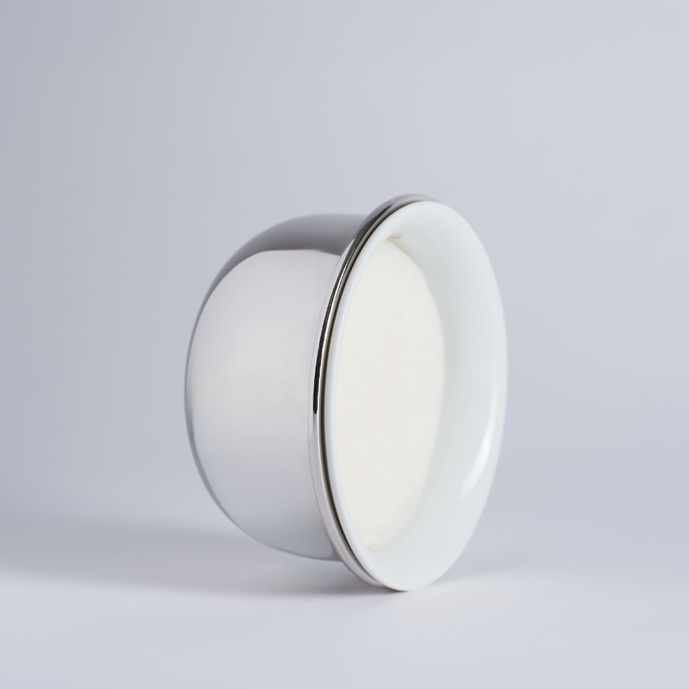 Bol de afeitar Casi Perfecto de porcelana de Limoges y acabado paladio